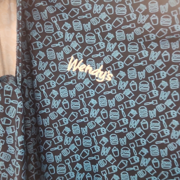 Barco Uniforms Blue and White Patterned Shirt - Picture 5 of 5